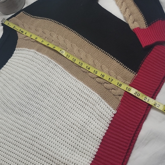 Ten Sixty Sherman color block sweater sz XL - Picture 6 of 11